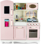 Cucina per bambini in legno rosa vintage