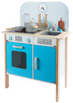 Cucina per bambini in legno con orologio - Menfi colore blu
