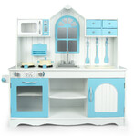 Cucina Exclusive Royal-Blue per bambini in legno - colore Azzurro