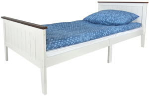 Letto in legno con materasso - bianco PARIS WALNUT 200/90 